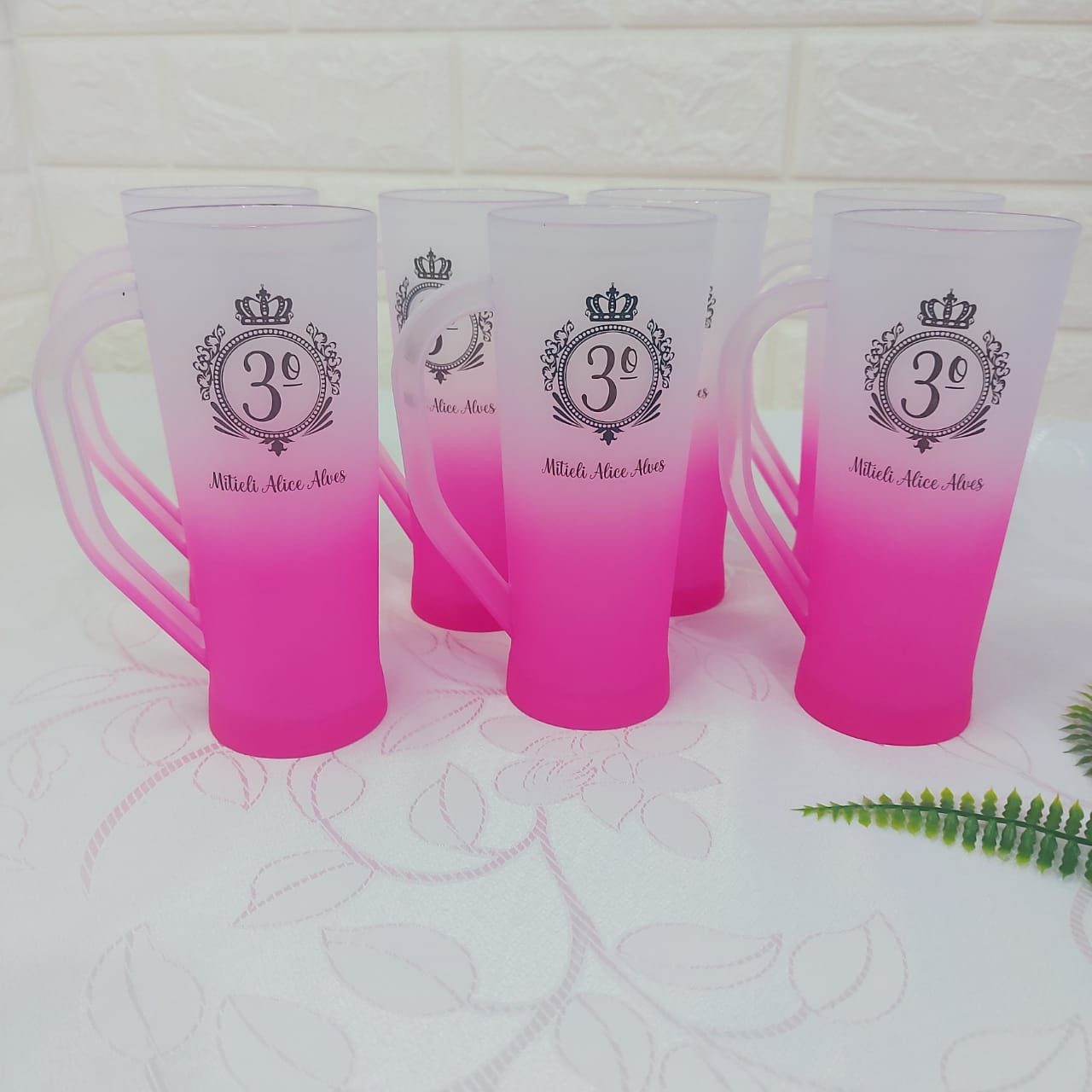 Copo de chopp slim para formatura